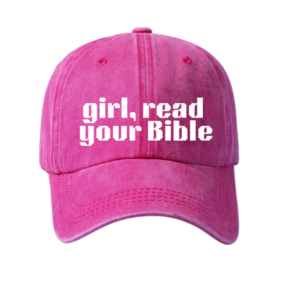 Girl, read your Bible Baseball Cap