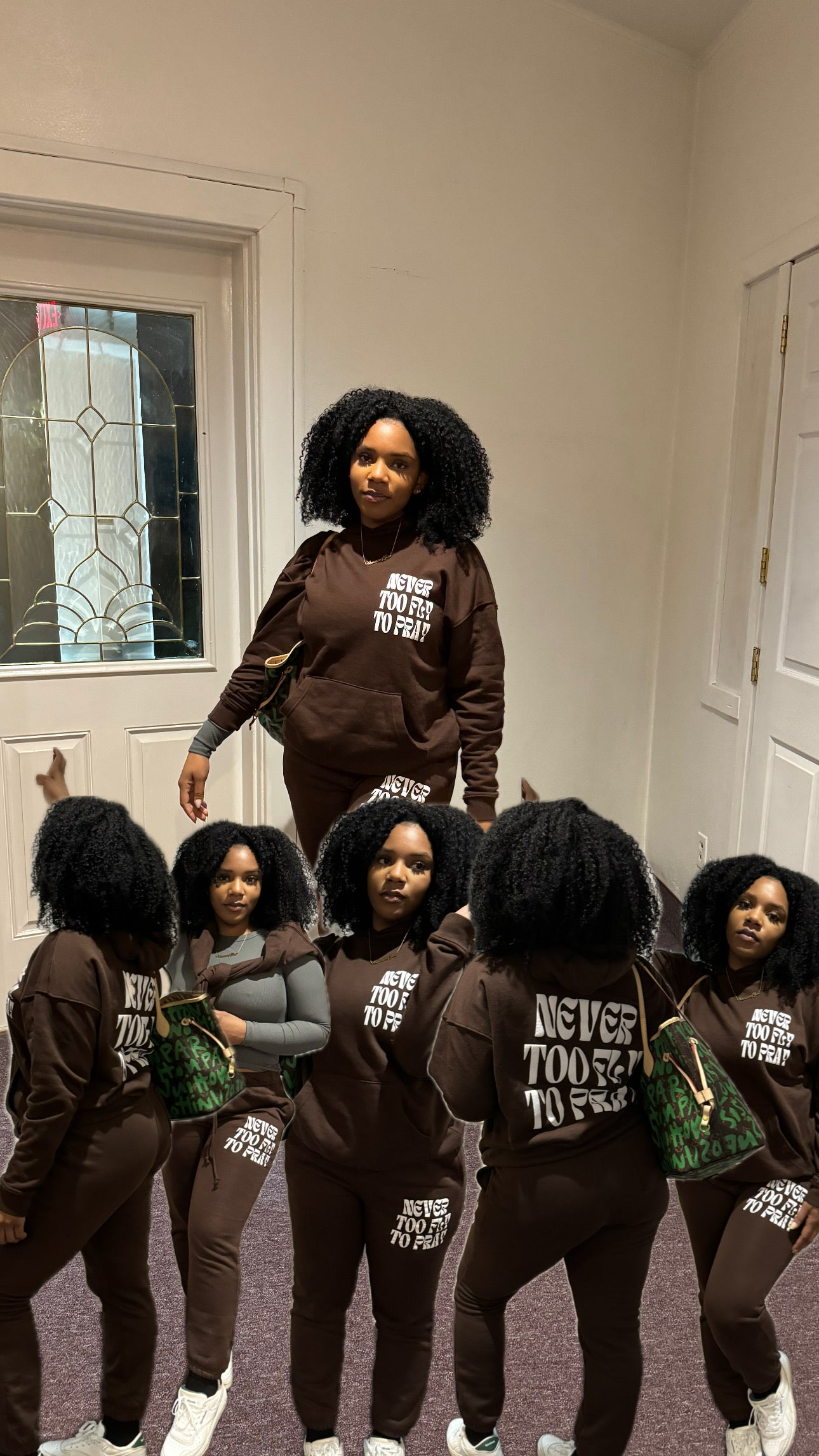 Never Too Fly To Pray Hoodie Set